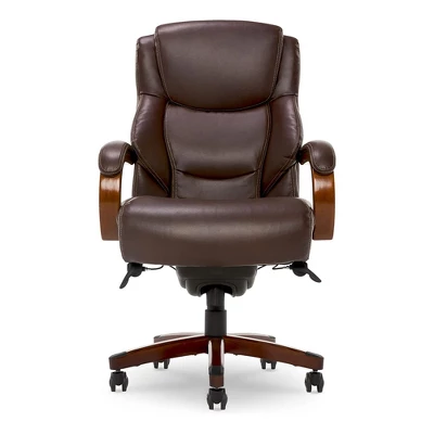 JOMEED CC82 Delano Big And Tall Executive Office Chair With Ergonomic Lumbar Support, Adjustable Height, And Comfort Core Memory Foam, Brown Leather 1 JOMEED CC82 Delano Big And Tall Executive Office Chair With Ergonomic Lumbar Support, Adjustable Height, And Comfort Core Memory Foam, Brown Leather