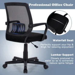 Costway Mid-Back Office Executive Chair Mesh Chair Height Adjustable W/ Lumbar Support 14 Costway Mid-Back Office Executive Chair Mesh Chair Height Adjustable W/ Lumbar Support -WorkHaven Sales Shop GUEST 874e5304 6f06 4c5a a905 6042c855cec8
