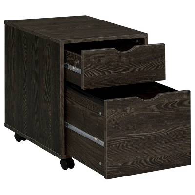 Noorvik 7 Drawer Writing Desk Set With 2 File Cabinets Dark Oak - Coaster 1 Noorvik 7 Drawer Writing Desk Set With 2 File Cabinets Dark Oak - Coaster