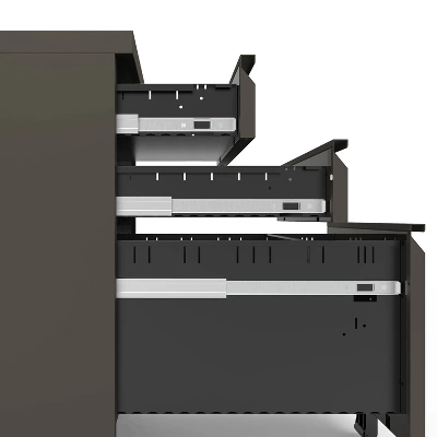 Berbrook Modern 3 Drawers Mobile File Cabinet - MiBasics 4 Berbrook Modern 3 Drawers Mobile File Cabinet - MiBasics - Image 4