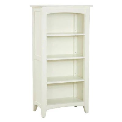48" Shaker Cottage 4 Shelf Bookcase Ivory - Alaterre Furniture 3 48" Shaker Cottage 4 Shelf Bookcase Ivory - Alaterre Furniture - Image 3