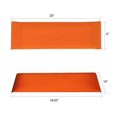 Director's Chair Replacement Canvas Tangerine - Flora Home 2 Director's Chair Replacement Canvas Tangerine - Flora Home - Image 2