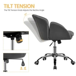Yaheetech Modern Swivel Rolling Desk Chair With Armrests For Home Office -WorkHaven Sales Shop GUEST 8924982d a915 44d2 bd93 93444df92c42