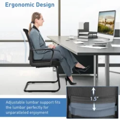 Costway Set Of 2 Conference Chairs Mesh Reception Office Guest Chairs W/ Lumbar Support 14 Costway Set Of 2 Conference Chairs Mesh Reception Office Guest Chairs W/ Lumbar Support -WorkHaven Sales Shop GUEST 8969f030 c824 4f79 80c1 787d51473049