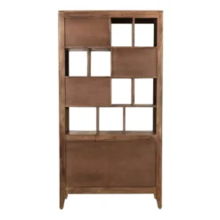 75" Nancy 5 Door Bookcase Natural Brown - Treasure Trove Accents -WorkHaven Sales Shop GUEST 89b2c9e4 f348 4f24 bcd2 d9aad2b9fc88