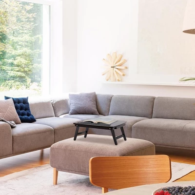 BirdRock Home Portable Sit Or Stand Desk With Storage Drawer And Media Slot - Espresso 5 BirdRock Home Portable Sit Or Stand Desk With Storage Drawer And Media Slot - Espresso - Image 5