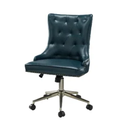 Busiris Height Adjustable Task Chair With Nailhead Trim | Karat Home-TURQUOISE 25 Busiris Height Adjustable Task Chair With Nailhead Trim | Karat Home-TURQUOISE -WorkHaven Sales Shop GUEST 8b34f298 3f12 4fdb 8e44 80ae87c24f9a