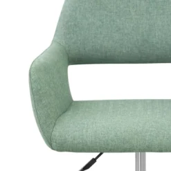 Modern Linen Style Fabric Office Swivel Chair With Wheels Mint/Chrome - Teamson Home 16 Modern Linen Style Fabric Office Swivel Chair With Wheels Mint/Chrome - Teamson Home -WorkHaven Sales Shop GUEST 8d68d064 56fd 429d 9183 166473c7871f