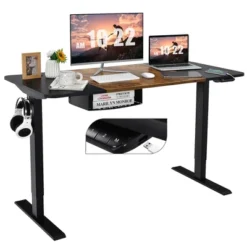 55''x28'' Electric Standing Desk Height Adjustable Sit Stand Desk W/USB Port BrownBlack -WorkHaven Sales Shop GUEST 8d91ae06 520a 45c6 a364 b0cc9d5e6a73