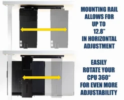 Mount-It! CPU Desk Mount | Adjustable Under Desk Computer Mount W/ Anti-Theft Screw | CPU Holder W/ Sliding Track & 360 Deg. Swivel | 22 Lbs. Capacity 13 Mount-It! CPU Desk Mount | Adjustable Under Desk Computer Mount W/ Anti-Theft Screw | CPU Holder W/ Sliding Track & 360 Deg. Swivel | 22 Lbs. Capacity -WorkHaven Sales Shop GUEST 8e3dee3e 821e 43c3 a9e3 1ce99c626cb8