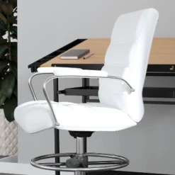 Merrick Lane Mid-Back Drafting Chair With Adjustable Foot Ring Faux Leather Upholstered Swivel Chair With Chrome Base 18 Merrick Lane Mid-Back Drafting Chair With Adjustable Foot Ring Faux Leather Upholstered Swivel Chair With Chrome Base -WorkHaven Sales Shop GUEST 8e4fb3fe 240c 4f5a 8ee0 a62dddb3de3d