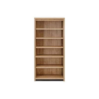 78" Abbott Contemporary Open Wood Laminate Bookcase Light Brown - Martin Furniture 2 78" Abbott Contemporary Open Wood Laminate Bookcase Light Brown - Martin Furniture - Image 2