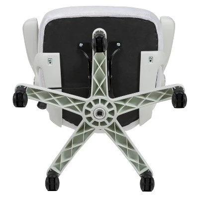 Flash Furniture Porter High Back White Mesh Ergonomic Swivel Office Chair With White Frame And Flip-up Arms 9 Flash Furniture Porter High Back White Mesh Ergonomic Swivel Office Chair With White Frame And Flip-up Arms - Image 9