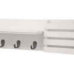 Sydney Wall Shelf With Hooks And Mail Sorter - White 7 Sydney Wall Shelf With Hooks And Mail Sorter - White -WorkHaven Sales Shop GUEST 8fc9acc8 5d51 417e bdcc dfeb764c0388