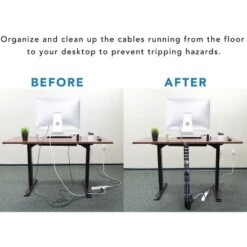 Mount-It! Cable Management Spine & Desk Cord Organizer | Keeps Power & AV Cords Safe And Organized | 50 In. Long Modular Wire Management Tray | Black -WorkHaven Sales Shop GUEST 90595bbb 42fd 4d8a b345 e35f62db4502