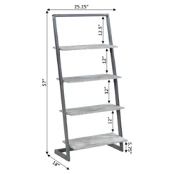 57" Graystone 4 Tier Ladder Bookshelf - Breighton Home 9 57" Graystone 4 Tier Ladder Bookshelf - Breighton Home -WorkHaven Sales Shop GUEST 922b29ce 4778 46e3 9d9f 9ff36b461b4c