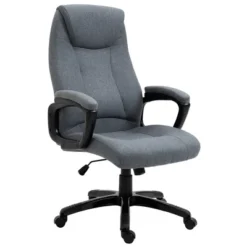 Vinsetto Ergonomic Home Office Chair Desk Computer Chair With 360° Swivel, Adjustable Height, Linen Fabric, Padded Armrests And Headrest, Gray -WorkHaven Sales Shop GUEST 92484cd7 e8e6 44ff aeb0 aff53fb38c15