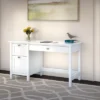 Broadview Computer Desk With Drawers Pure White - Bush Furniture