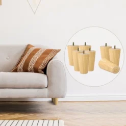 Unique Bargains Round Solid Wood Sofa Armchair Recliner Coffee Table Modern Replacement Furniture Legs Set Of 8 -WorkHaven Sales Shop GUEST 931186c0 fec8 421a a775 7f11068aee13