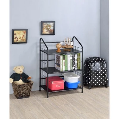 Metal Book Shelf Black - Ore International 1 Metal Book Shelf Black - Ore International