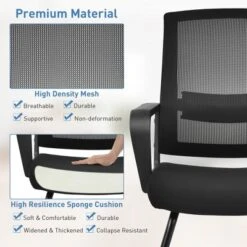 Costway Set Of 2 Conference Chairs Mesh Reception Office Guest Chairs W/ Lumbar Support 15 Costway Set Of 2 Conference Chairs Mesh Reception Office Guest Chairs W/ Lumbar Support -WorkHaven Sales Shop GUEST 94261bb4 b33a 4cf1 bfc4 756505812e07