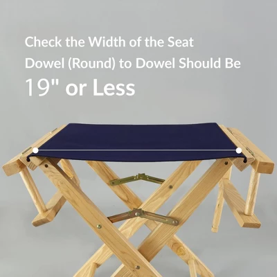 Director's Chair Replacement Canvas Brown - Flora Home 5 Director's Chair Replacement Canvas Brown - Flora Home - Image 5