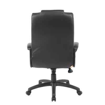 Executive High Back Leatherplus Chair Black - Boss Office Products 3 Executive High Back Leatherplus Chair Black - Boss Office Products - Image 3