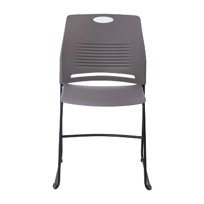 Flash Furniture HERCULES Series Commercial Grade 660 Lb. Capacity Plastic Stack Chair With Powder Coated Sled Base Frame And Integrated Carrying Handle 10 Flash Furniture HERCULES Series Commercial Grade 660 Lb. Capacity Plastic Stack Chair With Powder Coated Sled Base Frame And Integrated Carrying Handle - Image 10