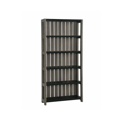 Iman 5-Shelf Wood Bookcase In Dark Gray And Black - Furniture Of America 6 Iman 5-Shelf Wood Bookcase In Dark Gray And Black - Furniture Of America - Image 6