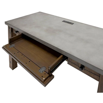 54" Jasper Writing Desk Brown - Martin Furniture 8 54" Jasper Writing Desk Brown - Martin Furniture - Image 8