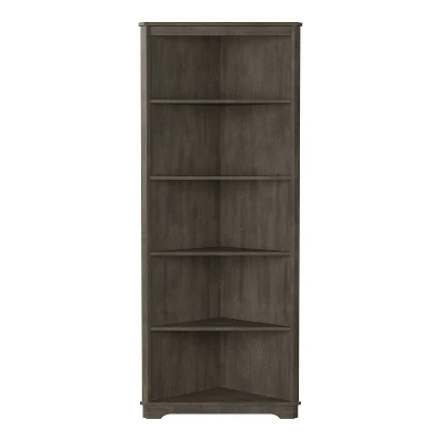 78" Dundrum 5 Shelf Corner Bookcase - HOMES: Inside + Out 4 78" Dundrum 5 Shelf Corner Bookcase - HOMES: Inside + Out - Image 4