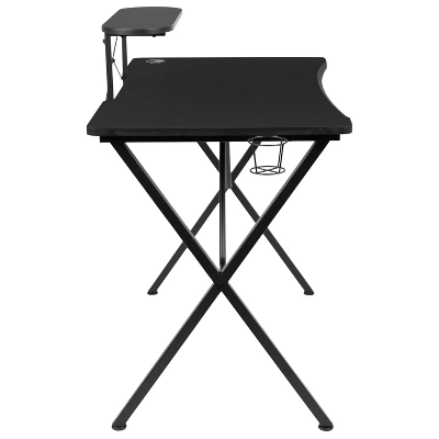 BlackArc Delta Gaming Setup: Reclining Chair With Lumbar Support & Headrest; Desk With Detachable Headphone Hook/Cupholder & Monitor Stand 2 BlackArc Delta Gaming Setup: Reclining Chair With Lumbar Support & Headrest; Desk With Detachable Headphone Hook/Cupholder & Monitor Stand - Image 2