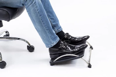 Mount-It! Tilting Footrest Under Desk | Ergonomic Office Foot Rest Adjustable | Computer Desk Foot Support | Large Platform Elevated Office Footrest 2 Mount-It! Tilting Footrest Under Desk | Ergonomic Office Foot Rest Adjustable | Computer Desk Foot Support | Large Platform Elevated Office Footrest - Image 2