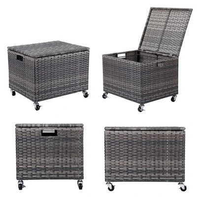 BIRDROCK HOME Rolling File Box - Storage Cabinet With Wheels - File Organizers Boxes- Home Office (Grey) 6 BIRDROCK HOME Rolling File Box - Storage Cabinet With Wheels - File Organizers Boxes- Home Office (Grey) - Image 6