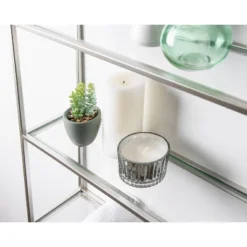 20" X 30" Ciel Tiered Wall Shelf Silver - Kate & Laurel All Things Decor -WorkHaven Sales Shop GUEST 973fe47e 228b 46fa adb1 dbc27a1d64e6