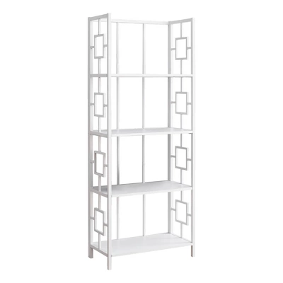 61.5" 4 Shelf Mix Material Etagere Bookcase - EveryRoom 14 61.5" 4 Shelf Mix Material Etagere Bookcase - EveryRoom - Image 14