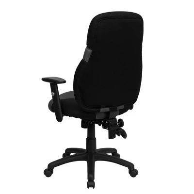 Emma And Oliver High Back Ergonomic Black/Gray Mesh Swivel Task Office Chair W/ Adjustable Arms 6 Emma And Oliver High Back Ergonomic Black/Gray Mesh Swivel Task Office Chair W/ Adjustable Arms - Image 6