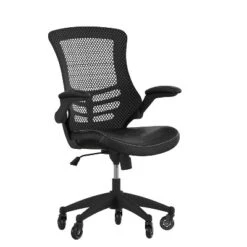 Flash Furniture Kelista Mid-Back Swivel Ergonomic Task Office Chair With Flip-Up Arms And Transparent Roller Wheels -WorkHaven Sales Shop GUEST 9895c94a 45f6 411f 8080 a4987e796cf2