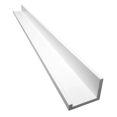 72" X 4.5" Picture Ledge Wall Shelf- White - Inplace 2 72" X 4.5" Picture Ledge Wall Shelf- White - Inplace - Image 2