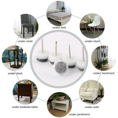 Unique Bargains Nail On Felt Furniture Table Chair Leg Pads 27mm/1" Pack Of 30 4 Unique Bargains Nail On Felt Furniture Table Chair Leg Pads 27mm/1" Pack Of 30 - Image 4