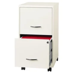 Space Solutions 18 Inch Wide Metal Mobile Organizer File Cabinet For Office Supplies And Hanging File Folders With 2 File Drawers, Pearl White 7 Space Solutions 18 Inch Wide Metal Mobile Organizer File Cabinet For Office Supplies And Hanging File Folders With 2 File Drawers, Pearl White -WorkHaven Sales Shop GUEST 99d75e8a 2610 4da1 bea2 6ef95ae380b1