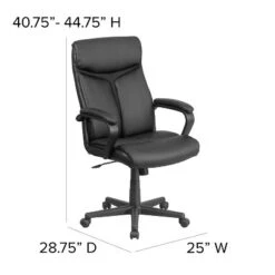 Flash Furniture Raya High Back Black LeatherSoft Executive Swivel Office Chair With Slight Mesh Accent And Arms 11 Flash Furniture Raya High Back Black LeatherSoft Executive Swivel Office Chair With Slight Mesh Accent And Arms -WorkHaven Sales Shop GUEST 9a312695 dc0b 499b ad7a 34a080dc3e96