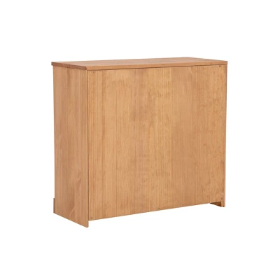 Vanessa 3 Drawer Bookcase Chest Natural - Linon 6 Vanessa 3 Drawer Bookcase Chest Natural - Linon - Image 6