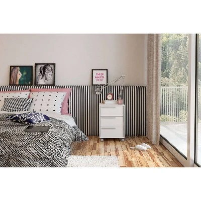 Maia 3 Drawer File Cabinet White - Polifurniture 6 Maia 3 Drawer File Cabinet White - Polifurniture - Image 6