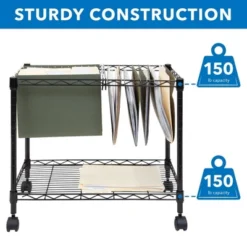 Mount-It! Mobile Rolling File Folder Cart With Wheels | Single Tier With Storage Rack And Locking Casters | Fits Letter And Legal Size Filing Folders -WorkHaven Sales Shop GUEST 9a9193da ec2d 4131 96ed c2d1fc3acaef