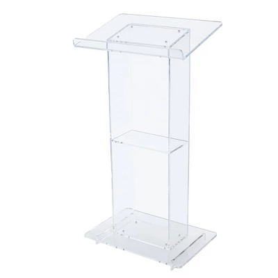 Lectern With Shelf Clear Acrylic - Hampden Furnishings 10 Lectern With Shelf Clear Acrylic - Hampden Furnishings - Image 10
