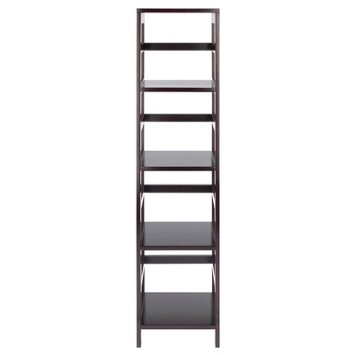 55" 4 Section Narrow Bookshelf Espresso - Winsome 1 55" 4 Section Narrow Bookshelf Espresso - Winsome