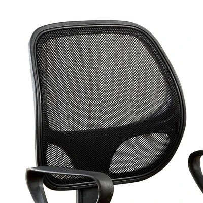 Denmar Padded Mesh Adjustable Office Chair Black - MiBasics 2 Denmar Padded Mesh Adjustable Office Chair Black - MiBasics - Image 2