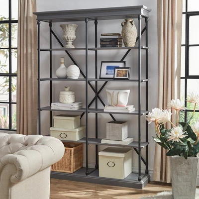 84" Belvidere 5 Shelf Bookcase - Inspire Q 4 84" Belvidere 5 Shelf Bookcase - Inspire Q - Image 4