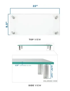 Mount-It! Clear Glass Monitor Stand Computer Desktop Riser, Tempered Glass, Fits 24, 27, 30, 32 Inch Screens, 66 Lbs. Capacity 10 Mount-It! Clear Glass Monitor Stand Computer Desktop Riser, Tempered Glass, Fits 24, 27, 30, 32 Inch Screens, 66 Lbs. Capacity -WorkHaven Sales Shop GUEST 9d3d923b e86a 4f6f aa03 e9b54948c031